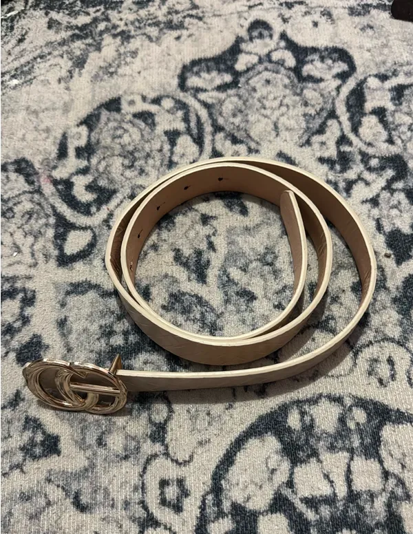 tan leather belt Size none - Image 2