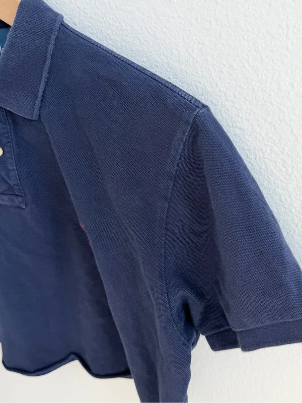 Navy Polo Ralph Lauren Cropped Polo - Image 5