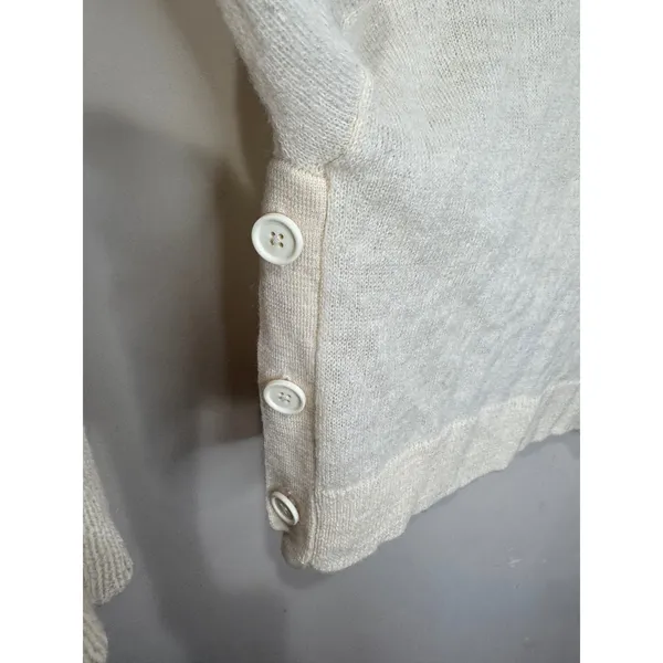 Acne Studios Ryssa Alpaca Merino Wool Cream Cropped‎ Sweater Sz S - Image 4