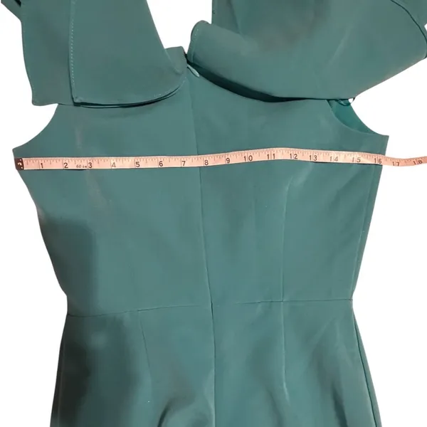 Endless Rose‎ Teal Blue Off The Shoulder Ruffle Mini Dress Cocktail Party Size S - Image 5