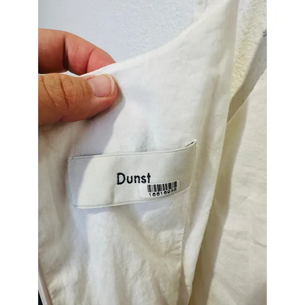DUNST Women's White Flattering V-Neckline Skirt Flowy A-Line Maxi Dress Size XS - Image 13