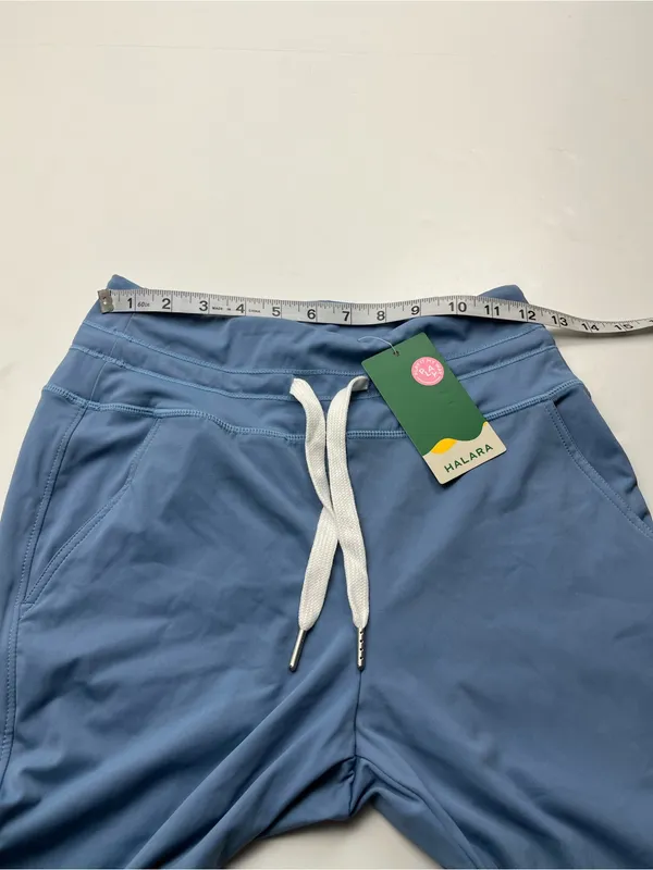 Halara Maya Blue High‎ Wasted Women's Small Joggers Pull-on Stretch Pockets NEW - Image 4
