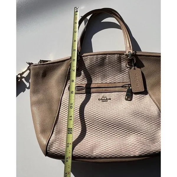 Coach Legacy Jacquard Canvas Edie 31 Medium Shoulder Bag 29848 Beechwood Gold - Image 6