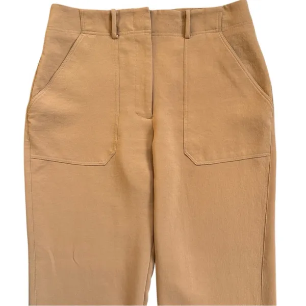 Veronica Beard Cropped Snap Ankle
Pants Tan Size 8 - Image 2