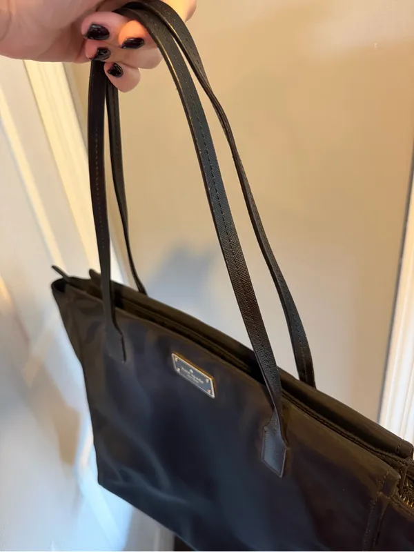 Black Kate Spade New York Blake Avenue Taden Nylon Tote Bag Purse Handbag - Image 11
