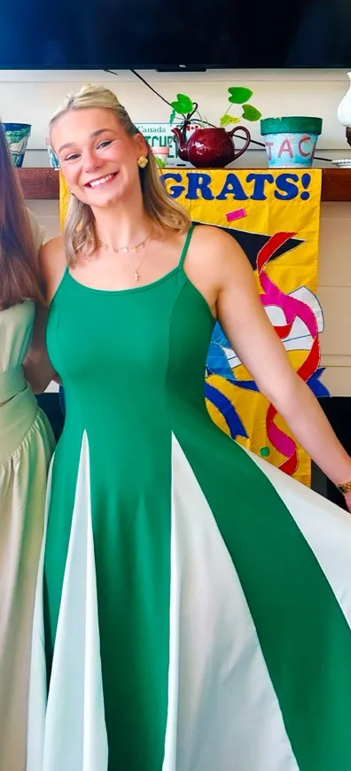 Amazon Green A line Maxi Dress - Image 3