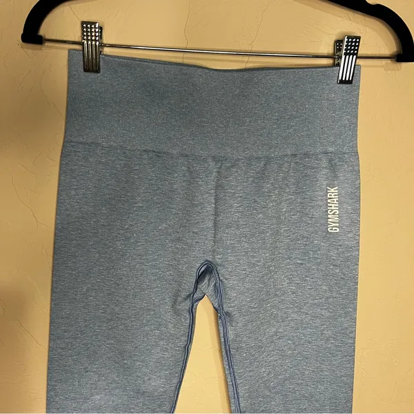 Gymshark Adapt Seamless Powder Blue Marled ‎ Compression Leggings - Image 5