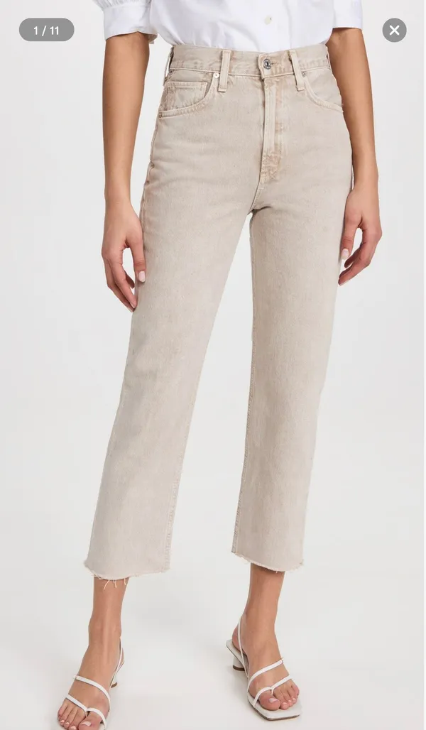 Daphne Crop High Rise Stovepipe Jeans - Image 5