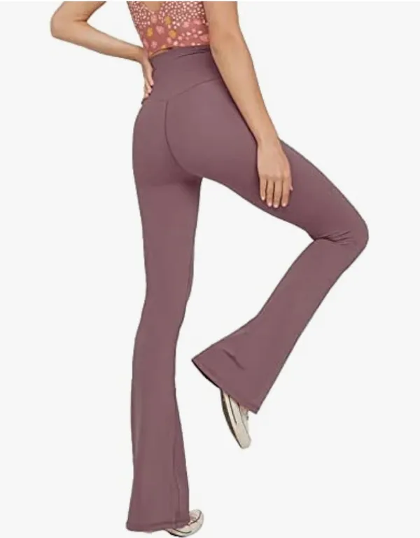 Amazon Pink Crossover Flare Leggings - Image 2