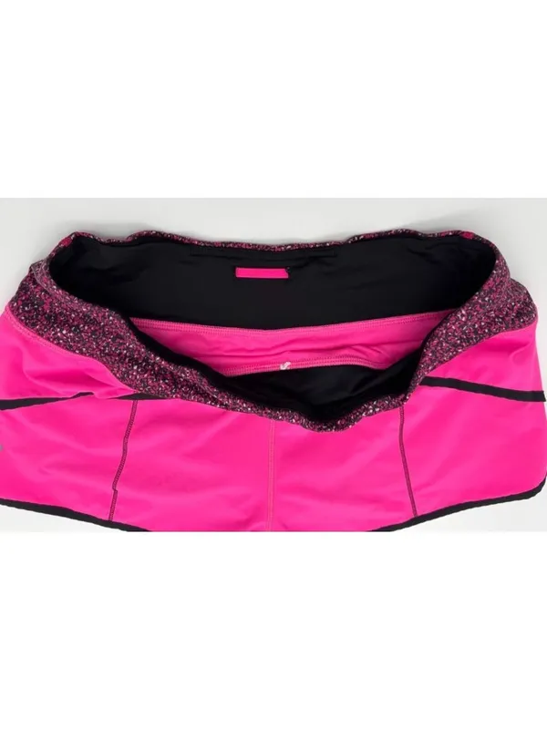 Lululemon Run Speed Shorts Raspberry Glo Light Pink Brief Lined Women's Size 6 - Image 3