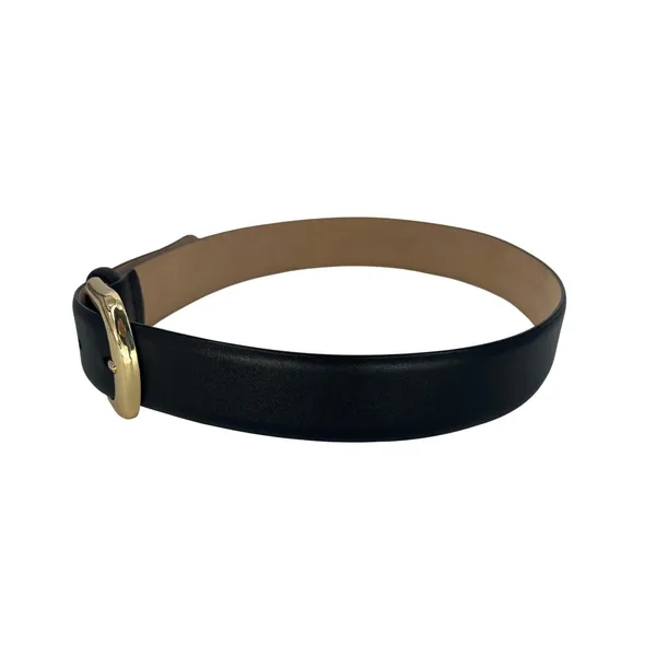 B-Low the Belt Kennedy Leather Belt‎ Black Gold Size XS - Image 5