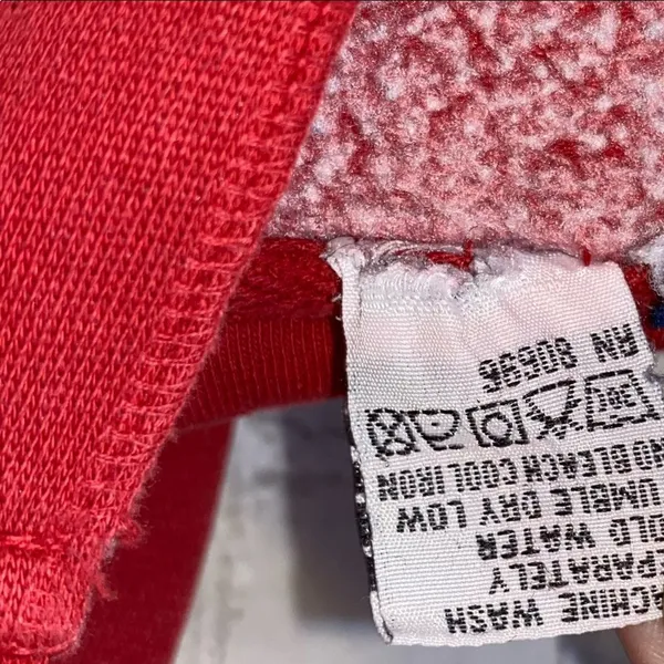 Step‎ Ahead Crimson OU Distressed V Neck Hoodie - Image 6
