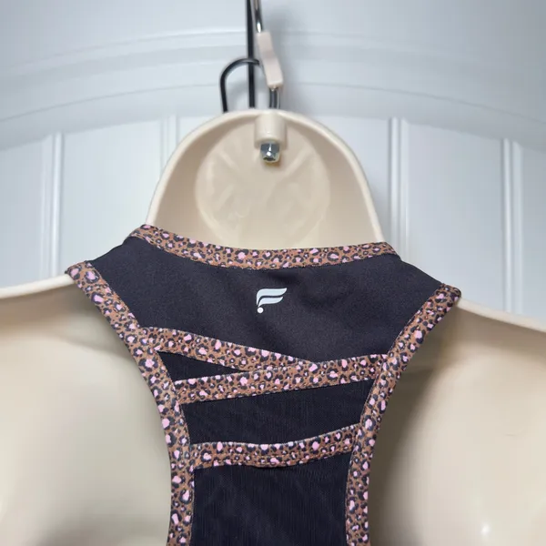 Fabletics Black Small Trinity High Impact Sports Bra Yoga Racerback‎ Athleisure - Image 6