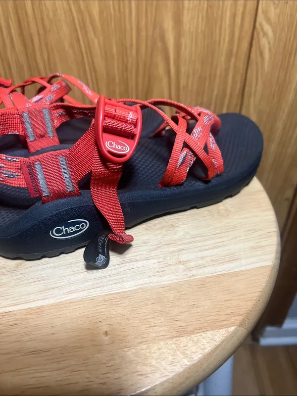 Chaco Red Strappy Trail Sandals - Image 5