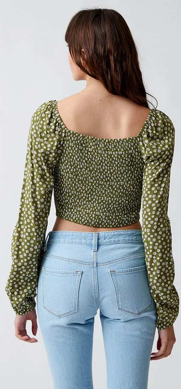 Long Puff Sleeve Bodice Top - Image 4