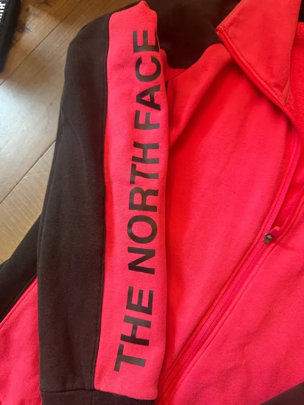The North Face Size Small Pink and Black Full Zip Track Jacket - Image 2