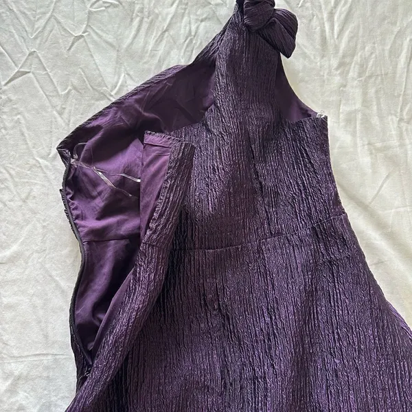 Toleen One Shoulder Bow Detail Party Dress size L - Image 8