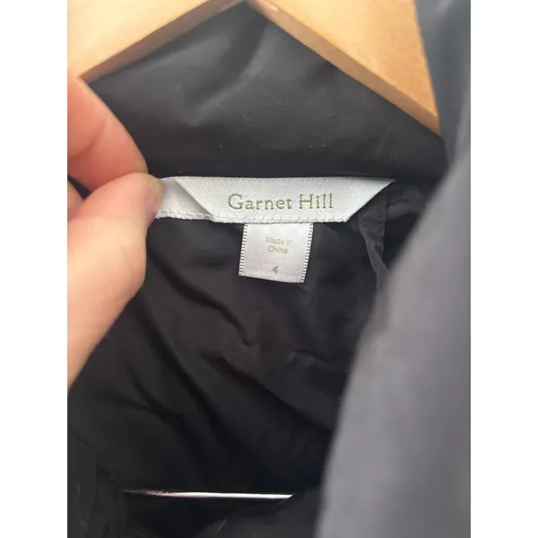 Garnet‎ Hill Down Puffer Coat Parka Size 4 - Image 2