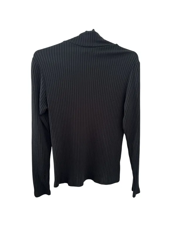 Vintage 90’s Pretty Girl Y2K Black Ribbed Turtleneck Sweater Women’s Size XL - Image 7