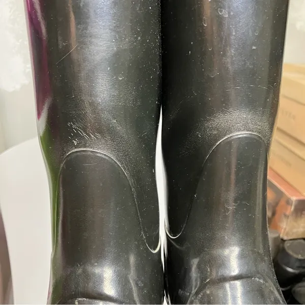 Hunter original tall black rain boots women’s size 6‎ - Image 6