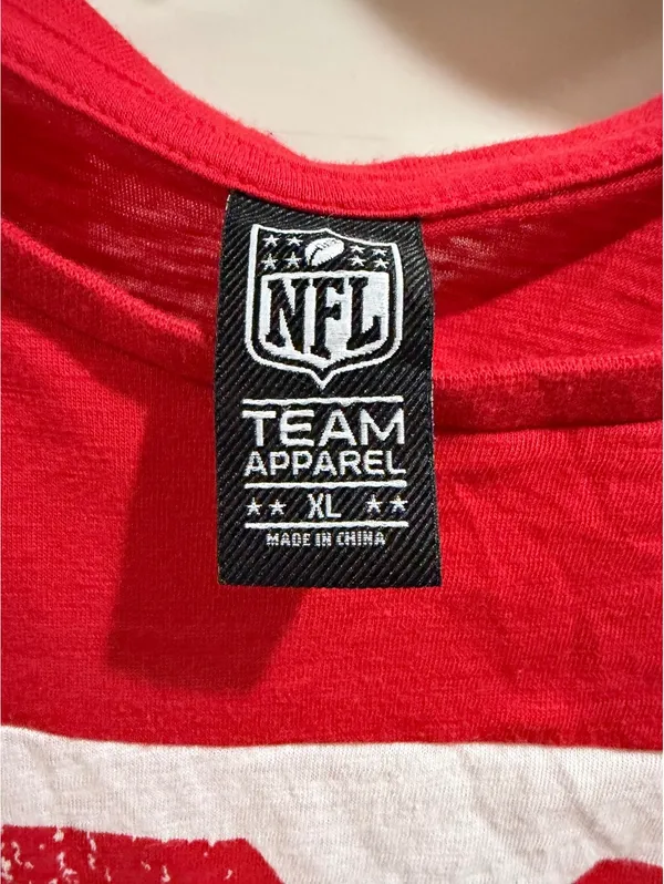 Kansas City Chiefs Women's 3/4 Sleeve Shirt Size XL - Image 2