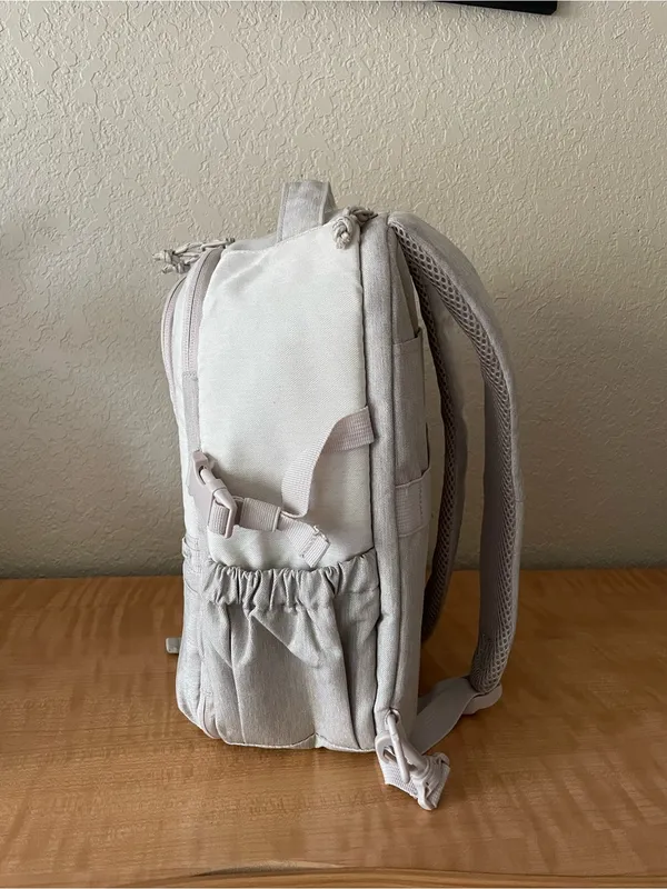 Bagsmart 2 in 1 Small Camera Backpack for DSLR Photography Traveling Trip Beige - Image 3