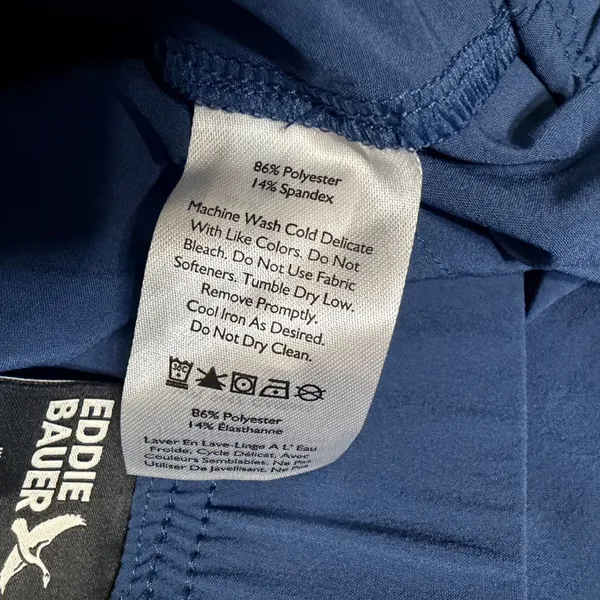Eddie Bauer Departure Wide-Leg Pants Blue Petite XL UPF 50+ Moisture Wicking - Image 7