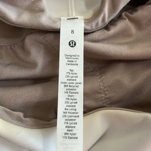 Lululemon Court Crush Dress Skort Built in Shorts Tennis Athletic White Size 8 - Image 8