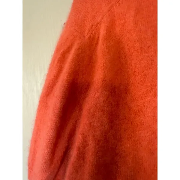 100% Cashmere Mockneck Peach Sweater No Size or‎ No Brand tag - Image 6