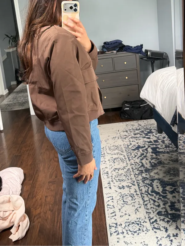 Brown Bomber Jacket - Image 7