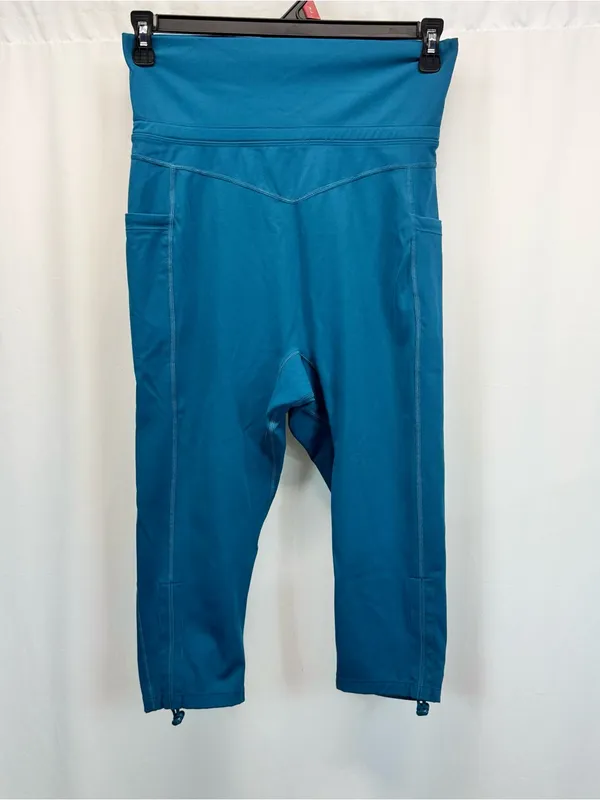 Free People Movement Class Act Cropped Legging L Blue Grass Running Workout Gym - Image 2