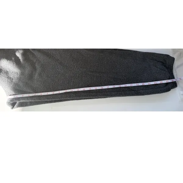 Aerie Charcoal Gray Fleece Zip Front Corset Waist Joggers Sweatpants Medium‎ - Image 9