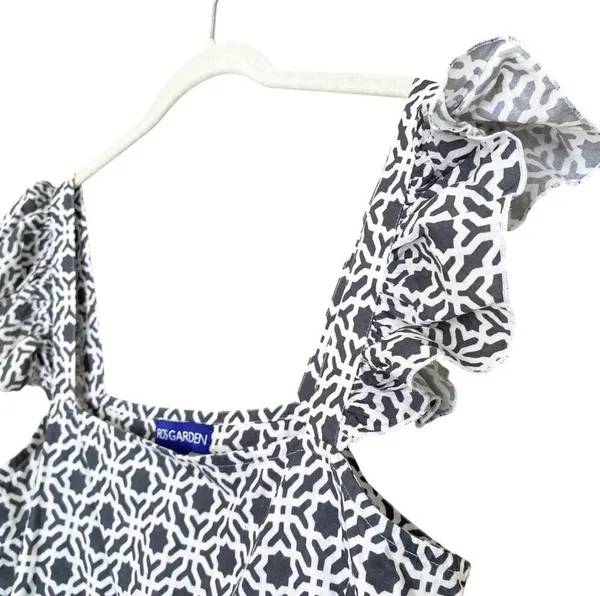 Anthropologie Ro's Garden Elizabeth Square Neck Dress - Image 5