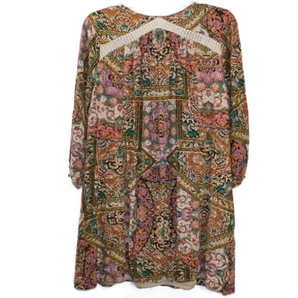 💵 S ENTRO Gypsy Boho Tunic Top Blouse Mini Dress‎ - Image 2
