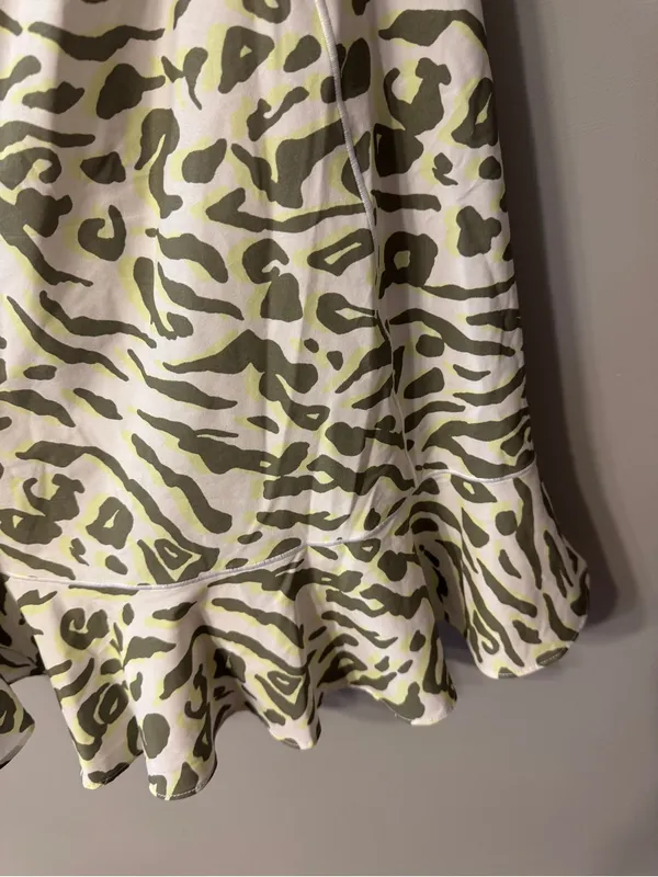 Offline by aerie | Women's Olive Green Animal Print Athletic Slip Dress - Image 3