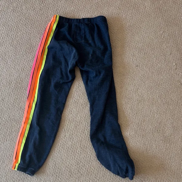 Aviator Nation Rainbow Stripe Sweatpants - Image 3