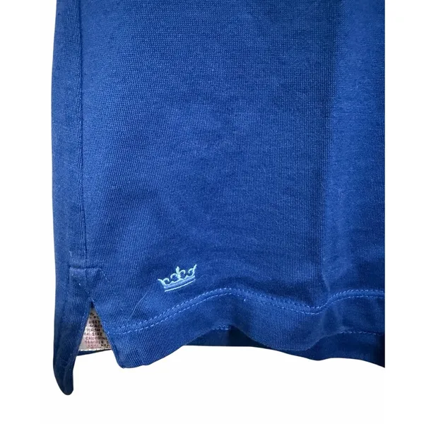 Peter Millar Short Sleeve Button Polo‎ Blue Women's Size Small - Image 8