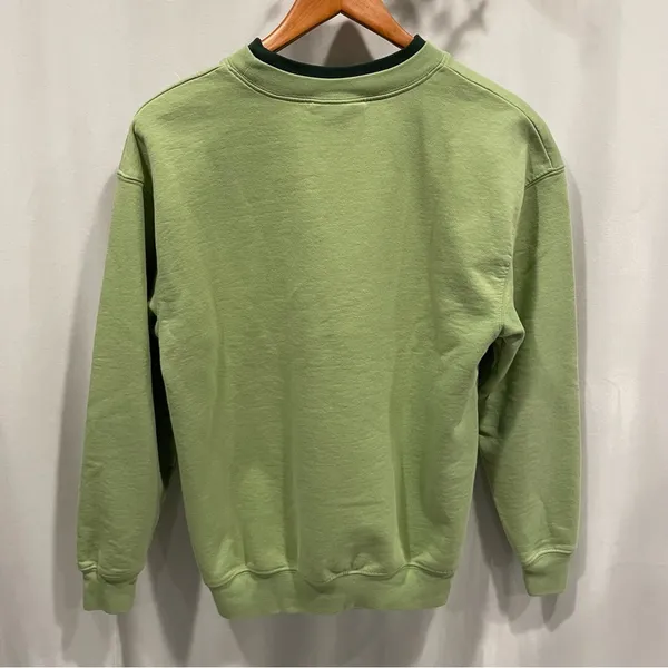 Cute vintage 80’s-90’s lima bean green catch a falling star snowman sweatshirt - Image 7