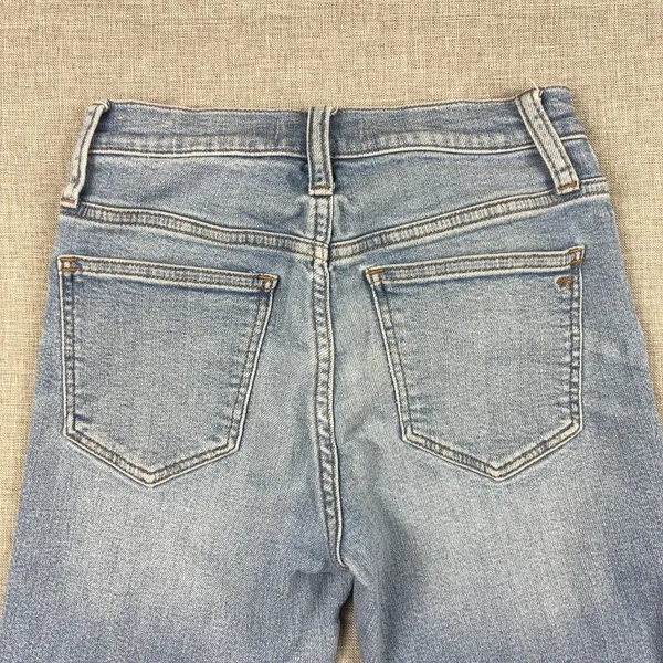 Madewell Jeans Womens 23P Stovepipe Blue Straight Slim Light Wash Denim 5-Pocket - Image 12