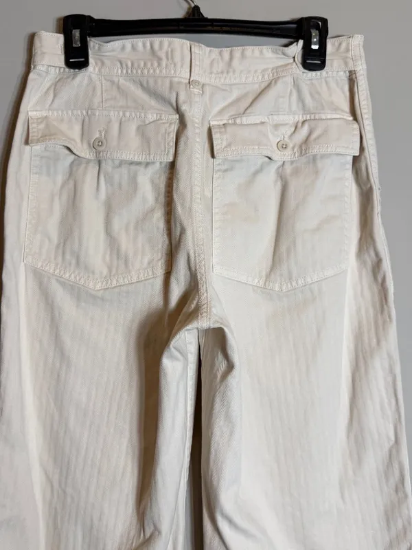 Madewell The Perfect Vintage Wide-Leg Pant: Utility Edition Women's 29 Linen Tan - Image 11