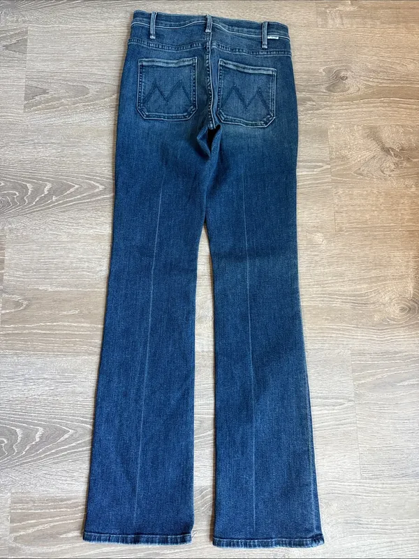 MOTHER THE PATCH POCKET INSIDER SNEAK CAVING IN Blue Size 24 - Image 4