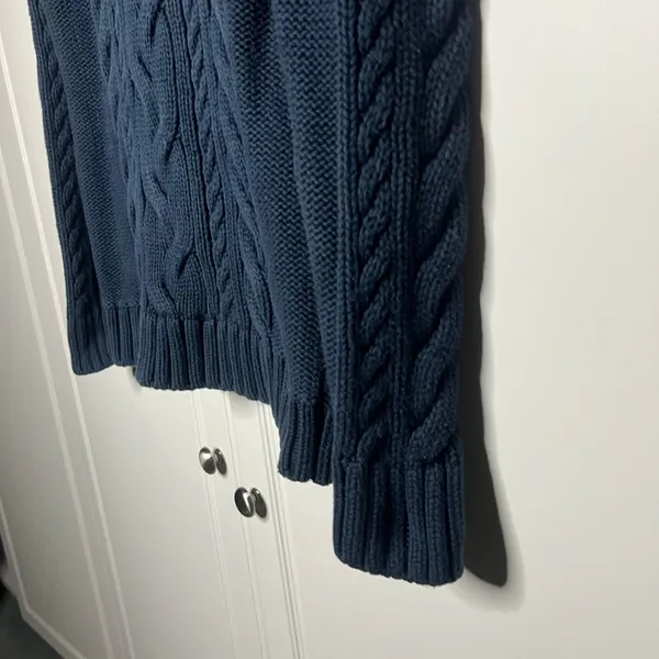 L.L. Bean Heritage Cotton Cableknit Fisherman Sweater - Image 4