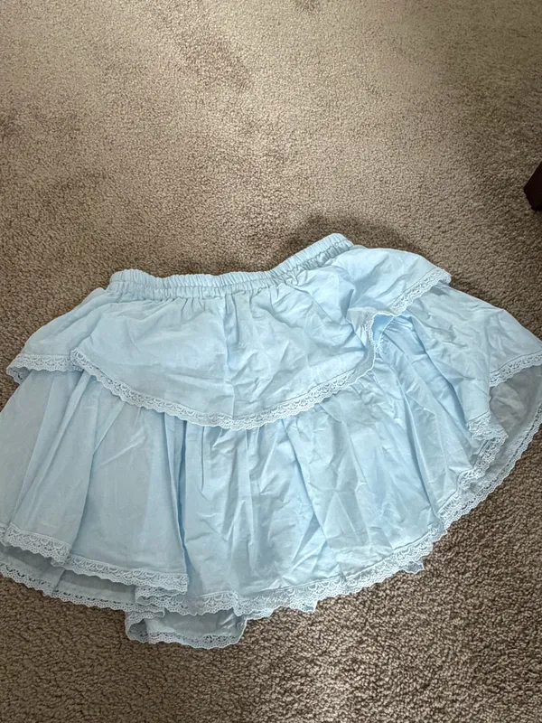 Francesca's Light blue lace skirt - Image 2