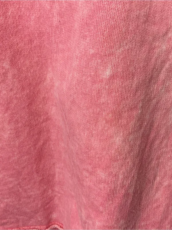 T.La Pink Garment Dyed 1/4 Zip Hoodie Sweatshirt Womens Size Large - Image 2