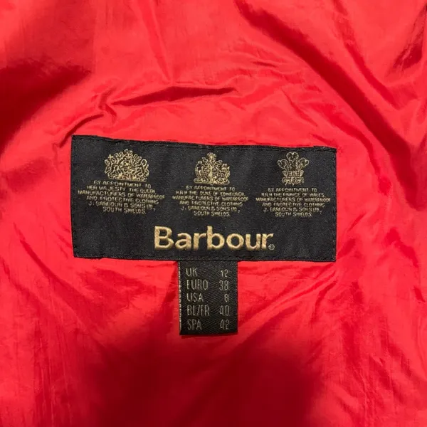 Barbour Cavalry Polarquilt Quilted Jacket in RED - Image 10