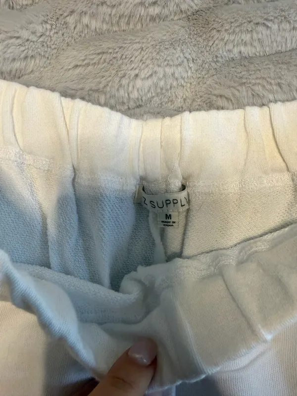 White sweatpants z supply - Image 3