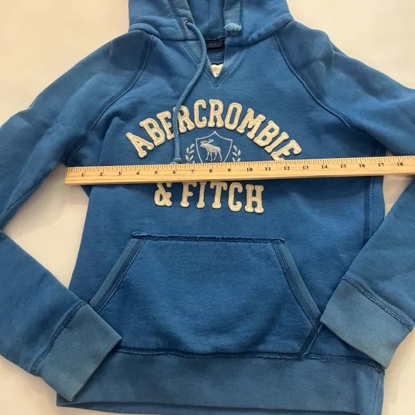 Y2K Large Abercrombie & Fitch Blue OG Hoodie - Image 6