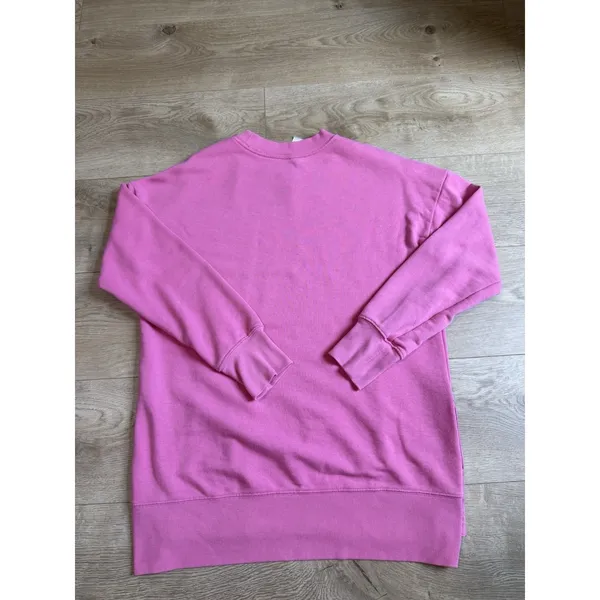 Womens Green Tea Tunic Sweatshirt Split Sides Pink Size M‎ - Image 2