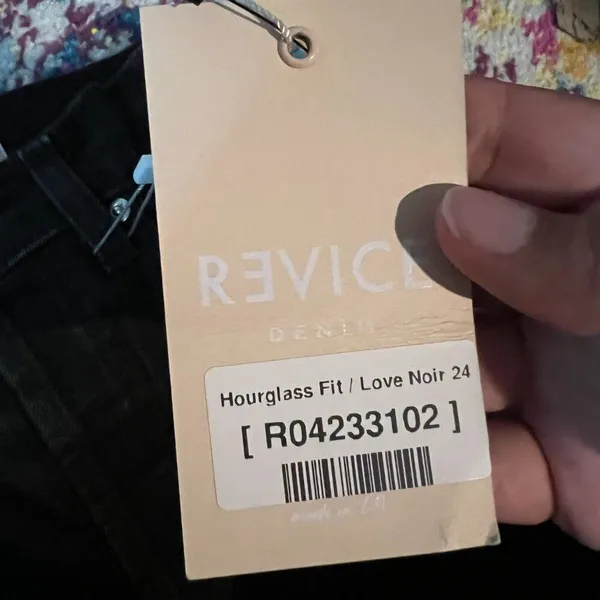 Revice Hourglass Fit Love Noir Black Size 24 90s Straight Leg Mom‎ Jeans NEW - Image 12