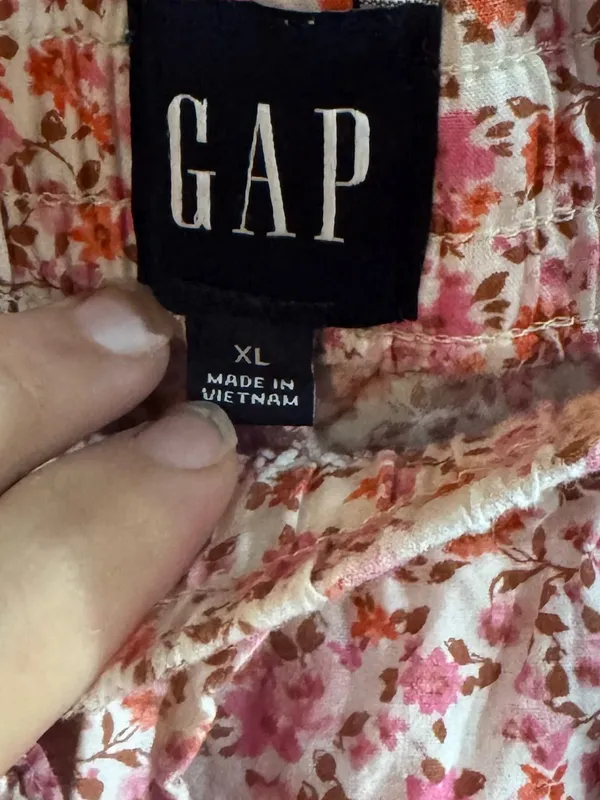 Women’s GAP Pink Floral Elastic-Waist Pajama Pants Size XL - Image 4